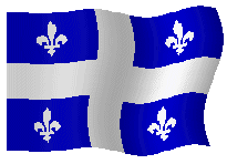 Le drapeau du Québec.